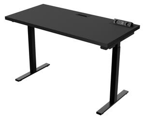 Polohovací stůl HERTA, 135x76-125x65, černá