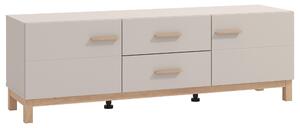 KOMODA POD TELEVIZI, kašmírová, dub artisan, 154/50,5/41,5 cm Hom`in