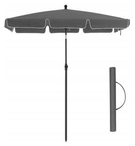 Klasický slunečník Songmics šedý 200 x 200 cm