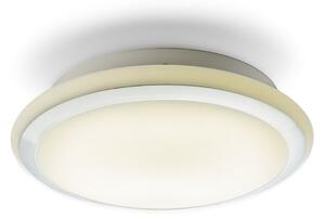Koupelnové stropní LED svítidlo AREA LED, opálové sklo/chrom, 24 W, teplá bílá 3000 K, IP44