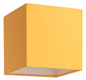 Stínidlo TEMPO 15/15, Chintz oranžové, vnitřek bílý PVC