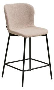 Béžová čalouněná barová židle (výška sedáku 65 cm) Maceda – House Nordic