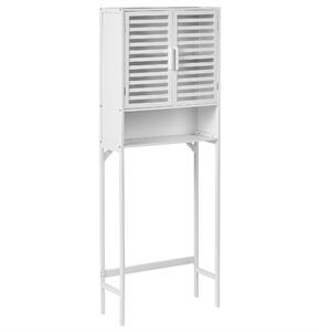Skříňka do koupelny OKARCHE 63 cm Bambus Bílá