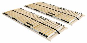 Lamelové rošty do postele 2 ks 28 lamel 7 zón 70 x 200 cm 3051416