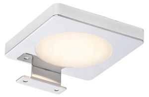 Koupelnové nástěnné LED svítidlo YOLO SQ nad zrcadlo, chrom, 4 W, teplá bílá 3000 K, IP44, 12 V