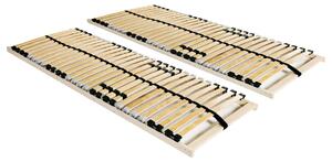 Lamelové rošty do postele 2 ks 28 lamel 7 zón 90 x 200 cm 3051431