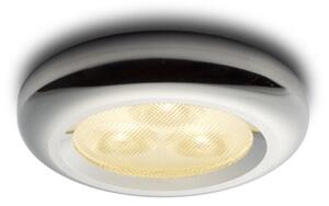 Zápustné LED svítidlo ESTA LED vč. driveru, chrom, 3× 1 W, teplá bílá 3000 K