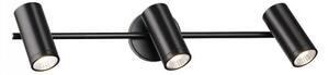 Nástěnné LED svítidlo BOGARD III, matné černé, 3× 5 W, teplá bílá 3000 K