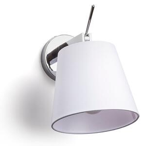 Nástěnné svítidlo JERSEY, bílá/chrom, patice E27, 15 W