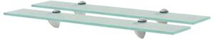 Plovoucí police 2 ks sklo 60 x 20 cm 8 mm 3051521