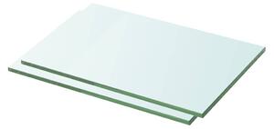 Policové desky 2 ks sklo čiré 30 x 15 cm 3051548
