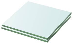 Policové desky 2 ks sklo čiré 20 x 15 cm 3051543
