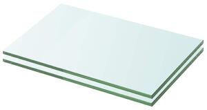 Policové desky 2 ks sklo čiré 20 x 25 cm 3051545