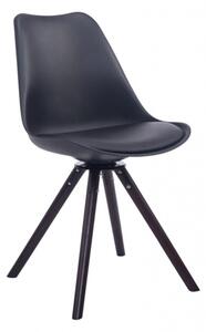 Jídelní / konferenční židle Lona otočná, ořech podnož kulatá, černá