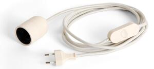 HAY Kabelový set ke stolní lampě Common Table Cord Set, clay white AE064