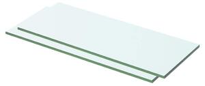 Policové desky 2 ks sklo čiré 50 x 15 cm 3051558