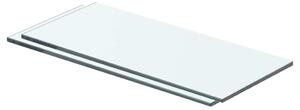 Policové desky 2 ks sklo čiré 40 x 12 cm 3051552