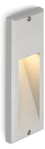 Venkovní zápustné LED svítidlo FACA, stříbrnošedé, 2 W, teplá bílá 3000 K, IP54