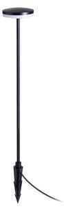 Stojací lampa SEMPLICE 80 na bodci, černá/matný akryl, 12 W, teplá bílá 3000 K, IP54