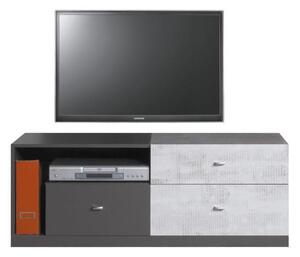 TV stolek Tablo TA8 Barva: grafit + bílý lux + atlantic