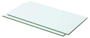 Policové desky 2 ks sklo čiré 50 x 20 cm 3051559