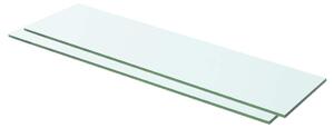 Policové desky 2 ks sklo čiré 60 x 12 cm 3051562