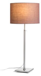 Stolní lampa EDIKA, hnědá/matný nikl, patice E27, 15 W