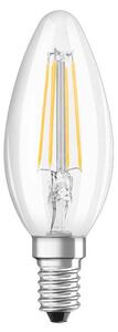 LED žárovka OSRAM Retrofit svíčková čirá, patice E14, ekvivalent 40 W, teplá bílá 2700 K