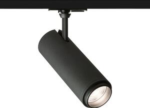 Lištové LED svítidlo FOCUS 20 ZOOM pro jednookruhovou lištu, černé, 20 W, 3000/4000/5000 K, stmívatelné