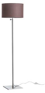 Stojací lampa EDIKA, hnědá/matný nikl, patice E27, 15 W