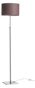 Stojací lampa EDIKA, hnědá/matný nikl, patice E27, 15 W