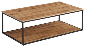 KONFERENČNÍ STOLEK, černá, barvy dubu, kov, kompozitní dřevo, 110/60/35 cm Ti'me - Konferenční stolky