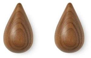 Normann Copenhagen - Dropit Háček na kabáty 2 pcs. Small Walnut