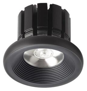 Zápustné LED svítidlo SHARM PLUS, černé, 10 W, teplá bílá 3000 K