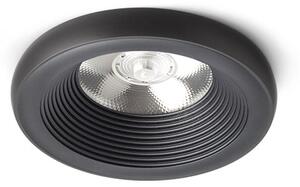 Zápustné LED svítidlo SHARM PLUS, černé, 10 W, teplá bílá 3000 K