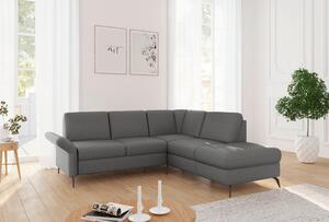 ROHOVÁ SEDAČKA, textil, tmavě šedá Sit & More - Sedací soupravy, Online Only