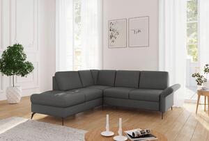 ROHOVÁ SEDAČKA, textil, tmavě šedá Sit & More - Sedací soupravy, Online Only