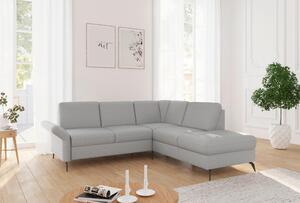 ROHOVÁ SEDAČKA, textil, světle šedá Sit & More - Sedací soupravy, Online Only