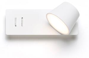 Nástěnné LED svítidlo AMADEUS s podsvícením, bílé, 4 + 6 W, teplá bílá 3000 K