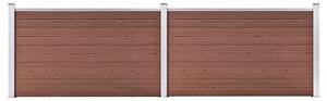 Zahradní plot WPC 353 x 106 cm hnědý 3053243