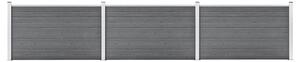 Zahradní plot WPC 526 x 106 cm šedý 3053248
