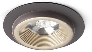 Zápustné LED svítidlo SHARM R I, perleťová/zlatá/hnědá, 10 W, teplá bílá 3000 K