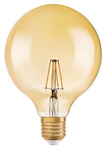LED žárovka OSRAM Vintage Globe 125 jantarová, patice E27, ekvivalent 55 W, teplá bílá 2400 K, stmívatelná