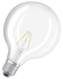 LED žárovka OSRAM Retrofit Globe 125 čirá, patice E27, ekvivalent 25 W, teplá bílá 2700 K