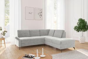 ROHOVÁ SEDAČKA, textil, světle šedá Sit & More - Sedací soupravy, Online Only