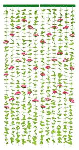 Červený/zelený závěs do dveří 90x190 cm Roses – Maximex
