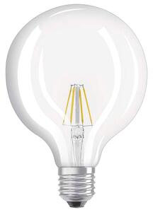 LED žárovka OSRAM Retrofit Globe 125 čirá, patice E27, ekvivalent 60 W, teplá bílá 2700 K
