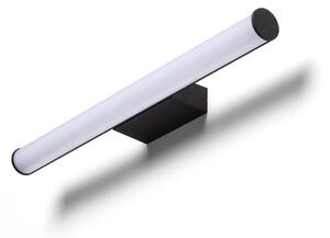 Koupelnové nástěnné LED svítidlo CASSAMBA 60, černá/mléčný akryl, 12 W, 3000/4000 K, IP44