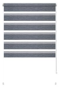 Antracitová roleta den a noc 72,5x150 cm Zebra Silvalin – Gardinia