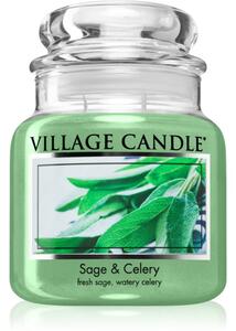 Village Candle Sage & Celery vonná svíčka 389 g